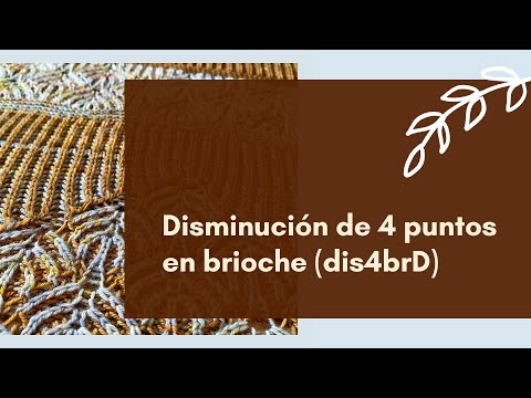 🧶 LEARN how to do a 4 STITCH DECREASE in BRIOCHE 🧶