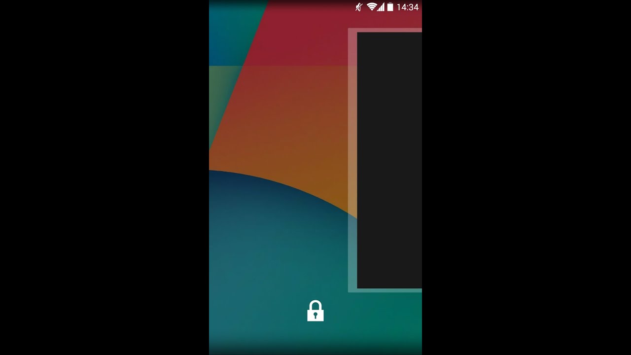 Android 4.4.3 lock screen visual bug - YouTube