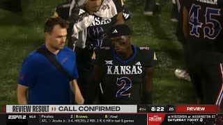 Kansas DB Cobee Bryant gets ejected for targeting vs Illinois