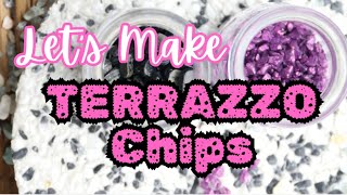 Lets Make TERRAZZO CHIPS | Quick & Easy Resin Technique to make your own Terrazzo Chips #diy #resin