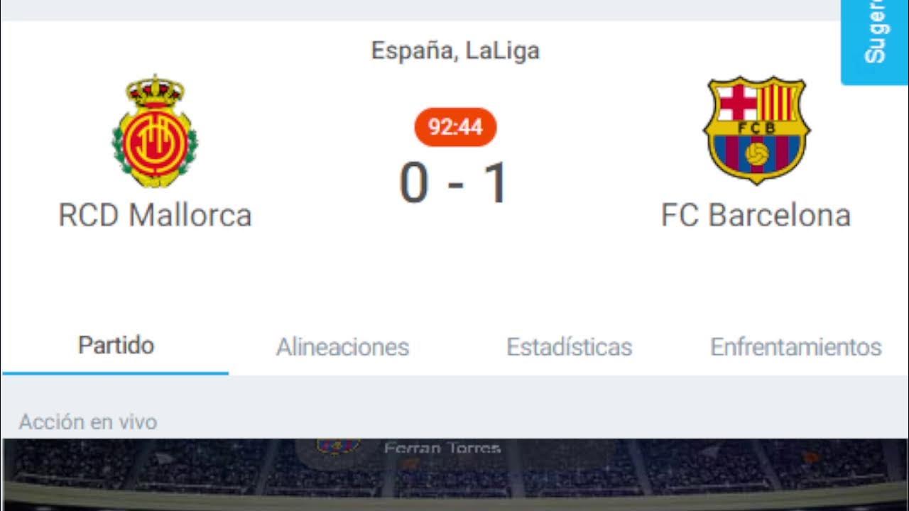 RCD Mallorca vs Barcelona YouTube