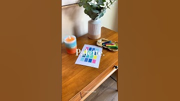 My color palette inspired by green, blue, yellow and pink 🟢🔵🟡💗#shorts #color #drawing #쇼츠 #컬러