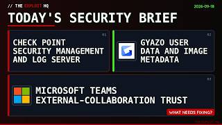3 Critical Security Fixes You Need Today