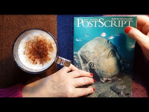 ASMR | Whispered Book Sales Catalog with Coffee After Christmas & Chat