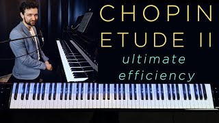 "Reasonable Cheating" & Ultimate Efficiency: Chopin Etude op.10 No.2
