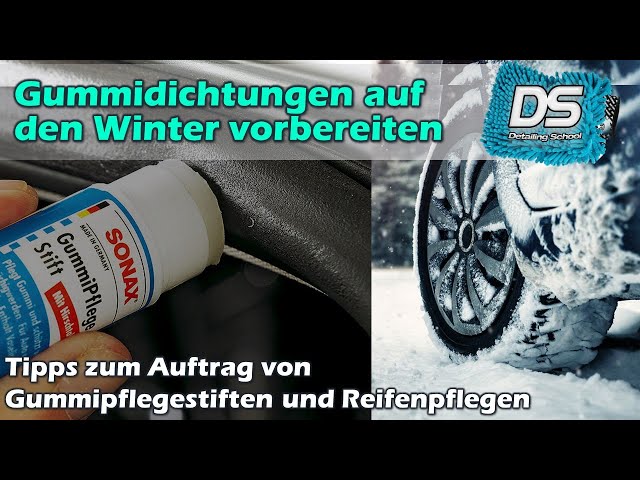 Auto Gummipflege Test für den Winter Nigrin vs. Sesam, LIQUI MOLY