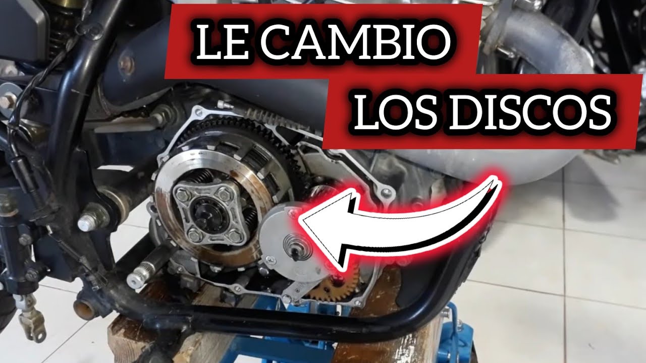Cambio De DISCOS EMBRAGUE CLUTCH Motor Varillero tipo CG ZR XR S2 STORM SKUA X3M HUNTER ITALIKA