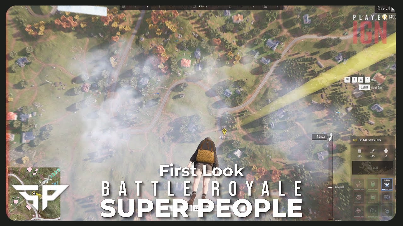 First Look - No Commentary - NEW Battle Royale - Super People - Strike Force Class - Alpha Test