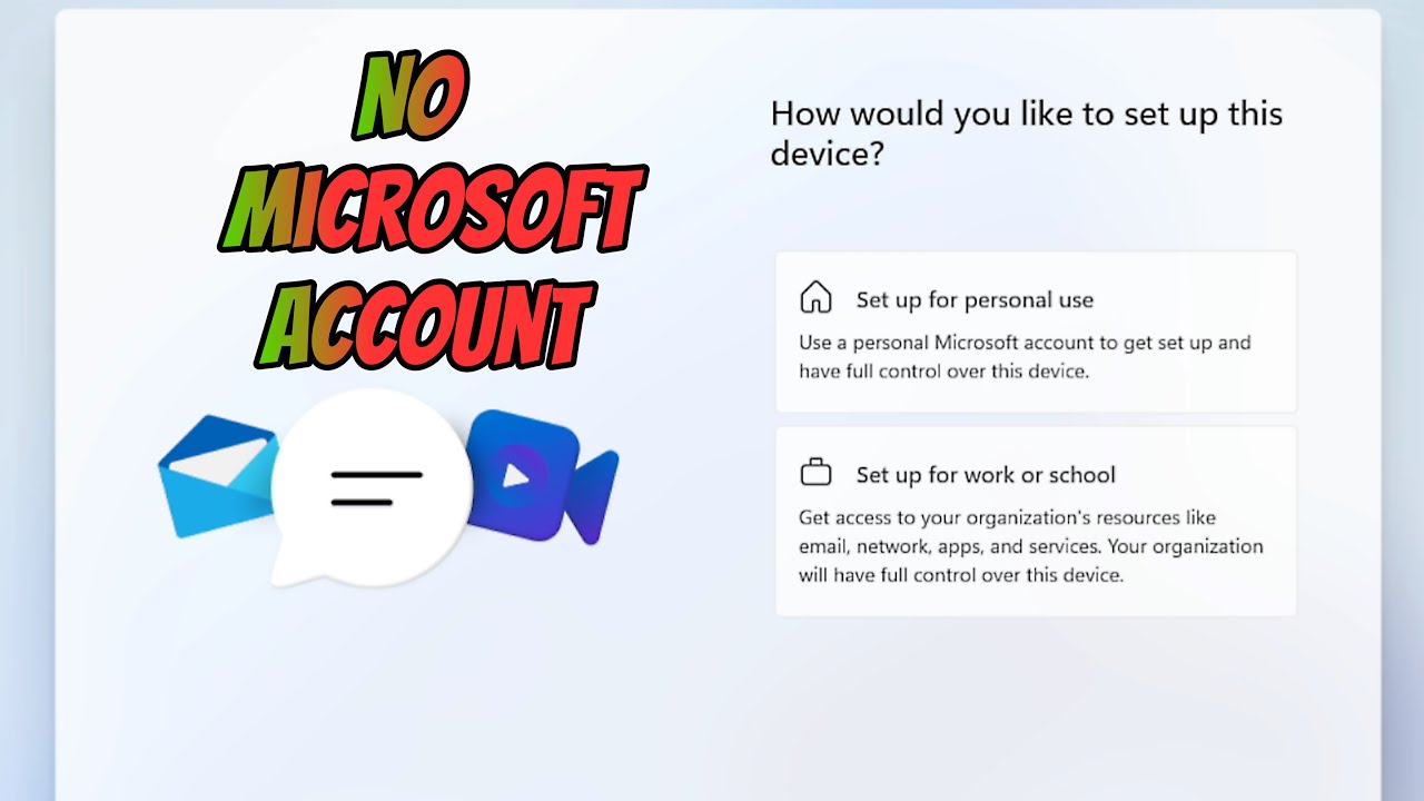 Установка Windows 11 25H2 без учетной записи Microsoft