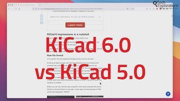 Major Differences Between KiCad 6.0 And 5.0