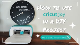 How to use CricutJoy & Cricut Design Space | Easy Tutorial DIY Clock 🕙