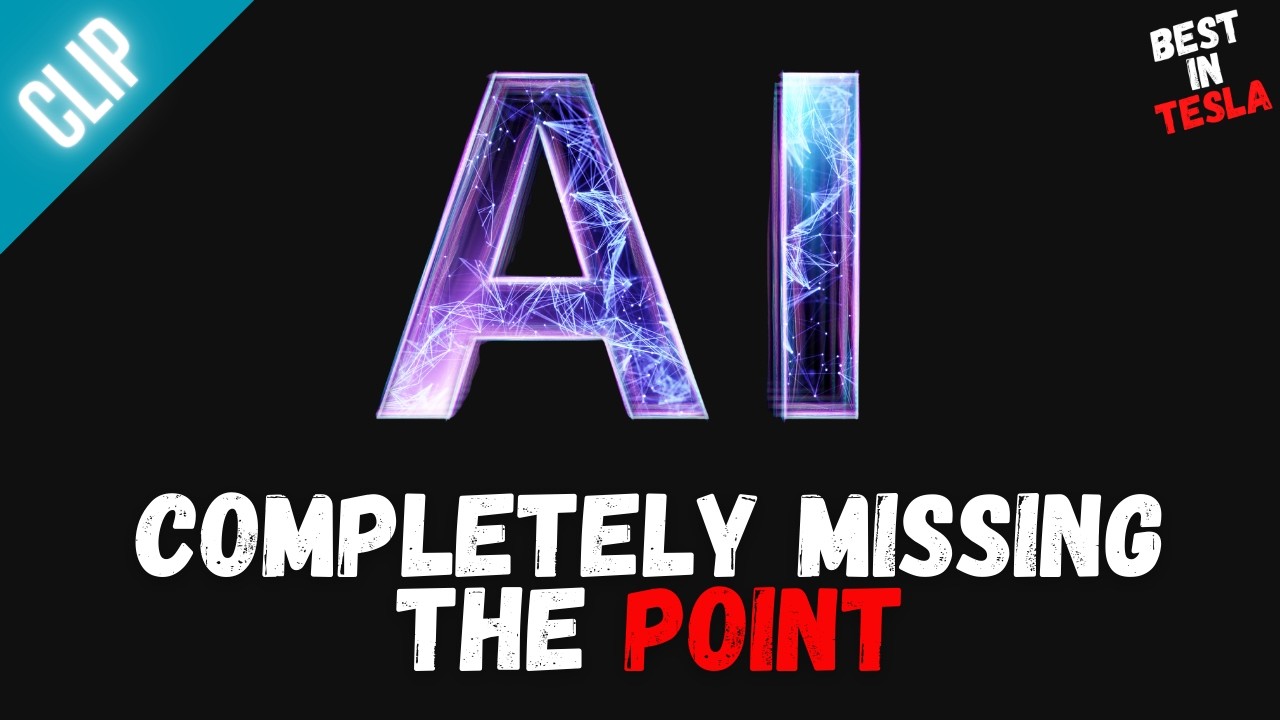 People are missing the whole point about the AI race!