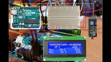 Arduino LCD I2C DHT22 mínima y máxima