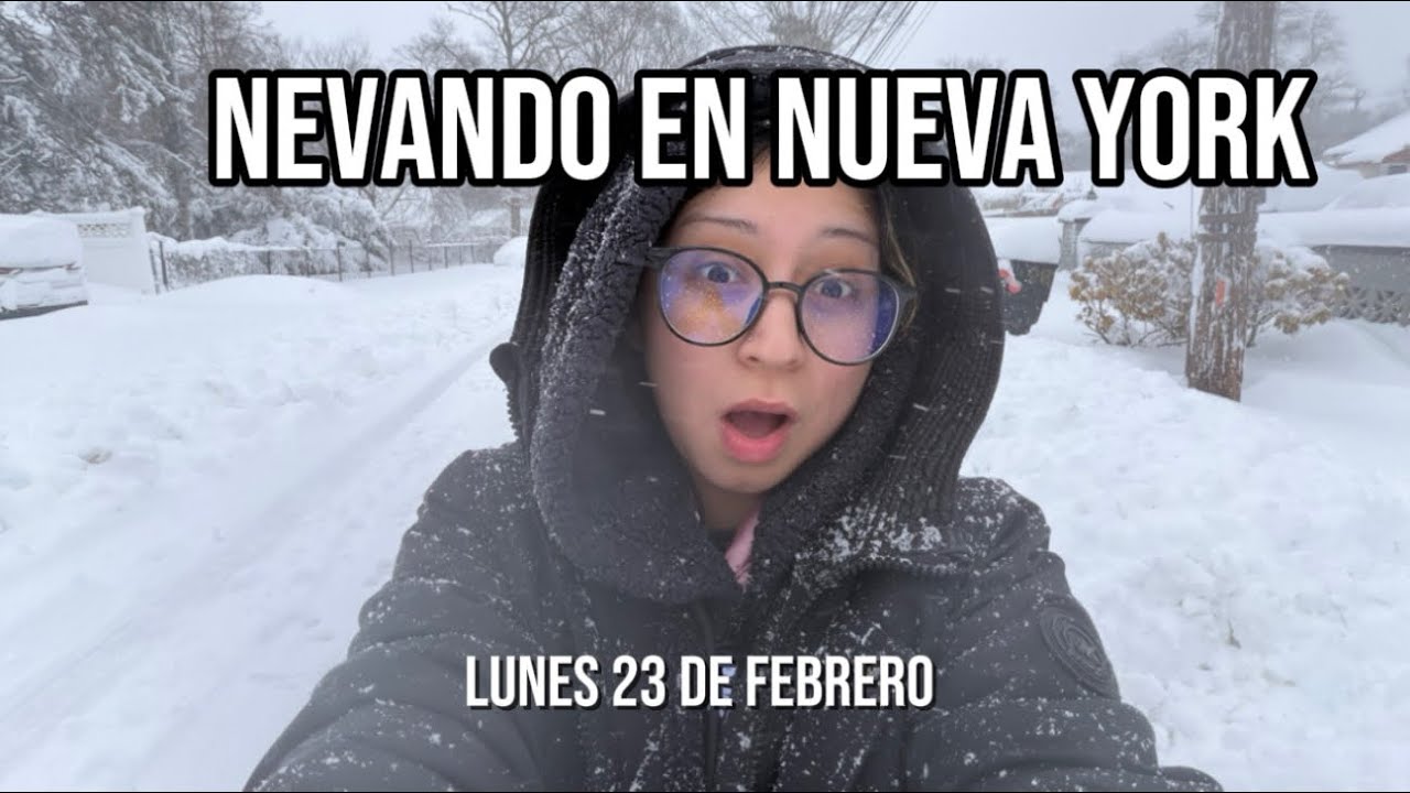 Nevada sorprendente | Nueva York amaneció blanco ❄️| nadie fue a trabajar 😯