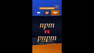 npm vs yarn vs pnpm: Which One Should You Use? #Shorts