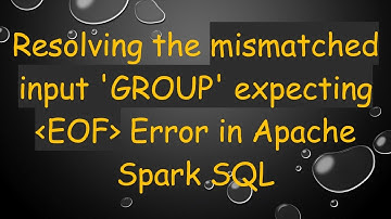 Resolving the mismatched input 