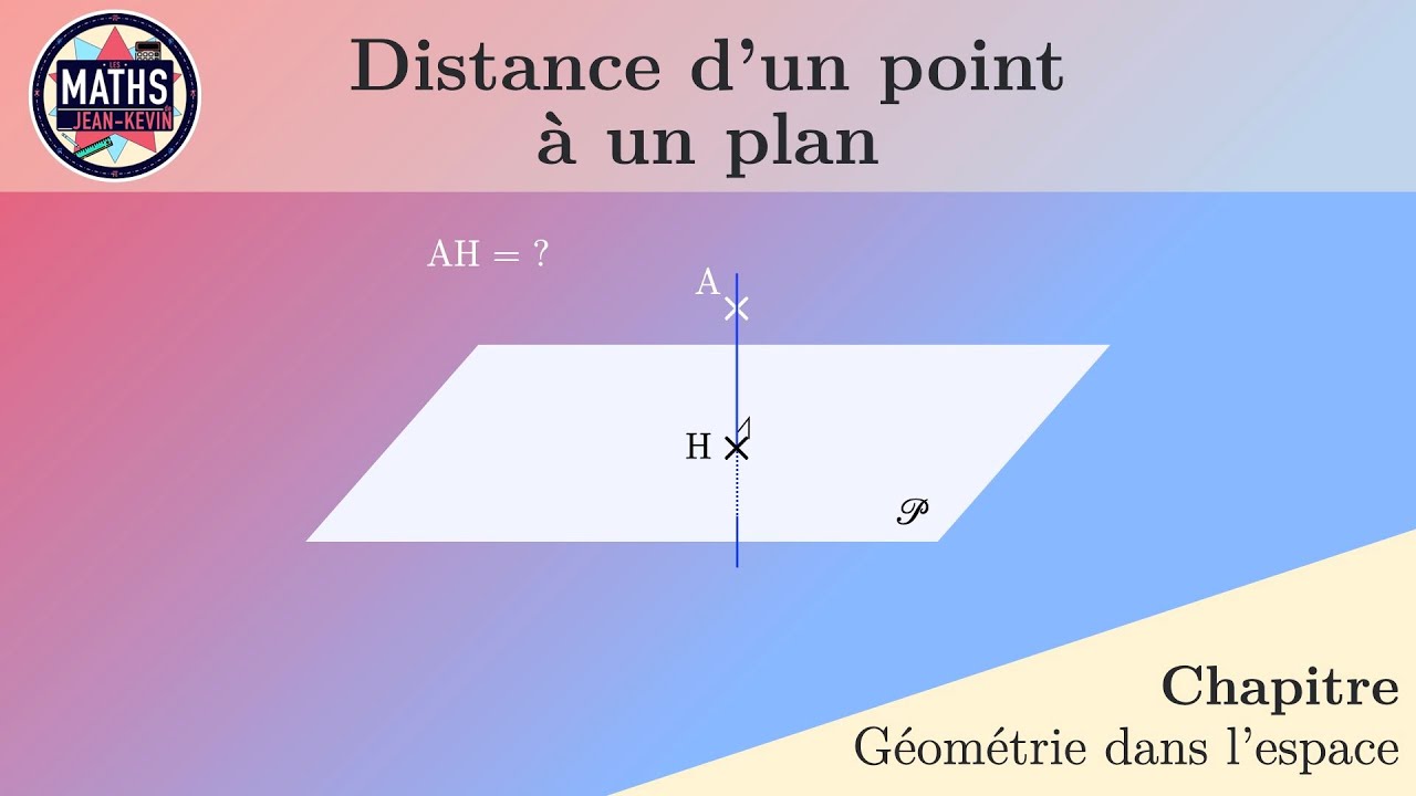 Distance d'un point à un plan