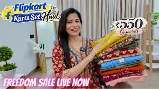Flipkart Kurta Set Haul ₹550 Onward l Flipkart Freedom Sale Haul l Dream Simple screenshot 2