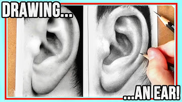 How To Draw An Ear | Realistic step by step drawing tutorial