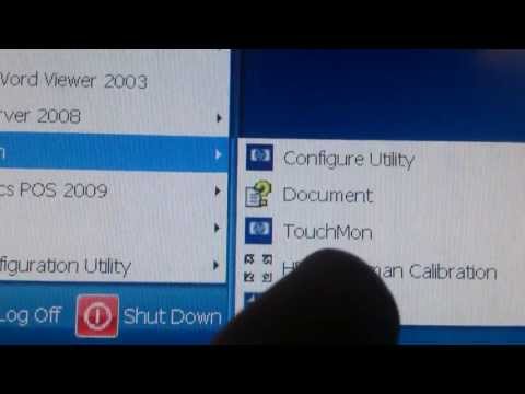 HP ap5000 Touchscreen Calibration