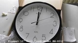 Plumeet 12-Inch Non-Ticking Silent Wall Clock Model EM-8012 Review