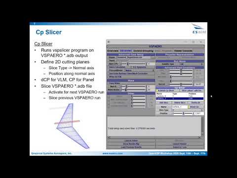 2020 VSP WS: VSPAERO GUI & Tutorial - Advanced