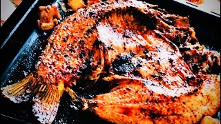 سمك مشوي بالفرن على الطريقة العراقية| Oven grilled fish|مطبخ سوفي