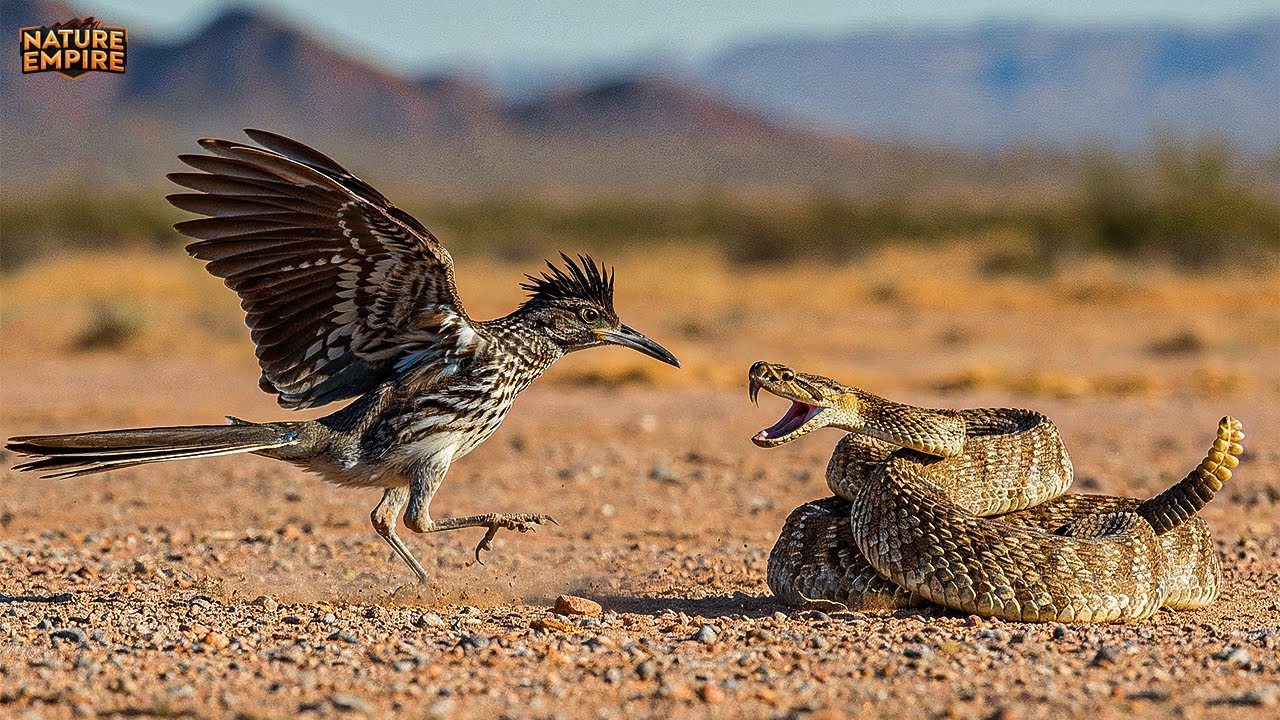 ROADRUNNER KUŞU | Çölün En Hızlı Avcısı Çıngıraklı Yılanı Alt Ediyor – Belgesel