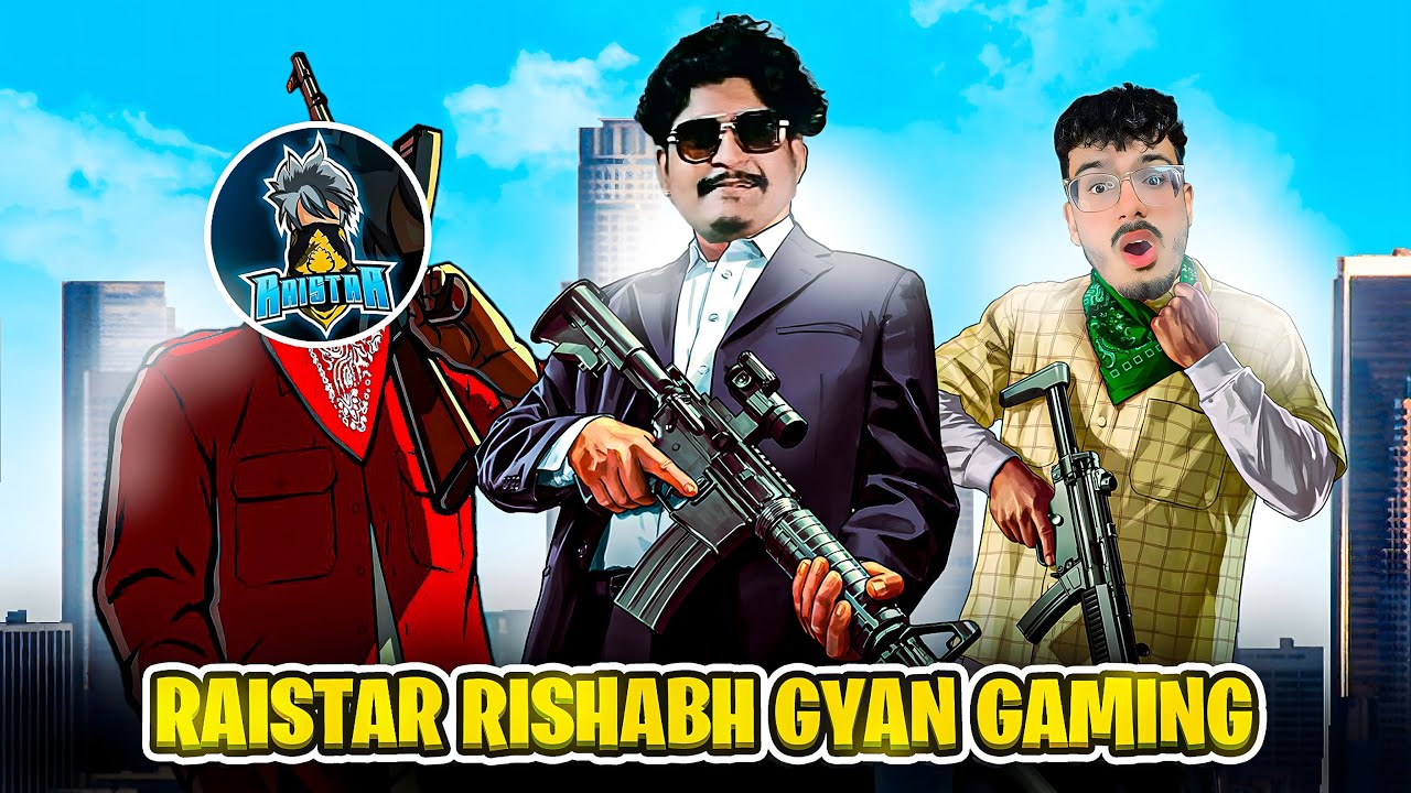 GYAN GAMING X RISHABH LIVE ❤️ After Long 🕒🔥 #raistar  #gyangaming  #gyanrishabhlive
