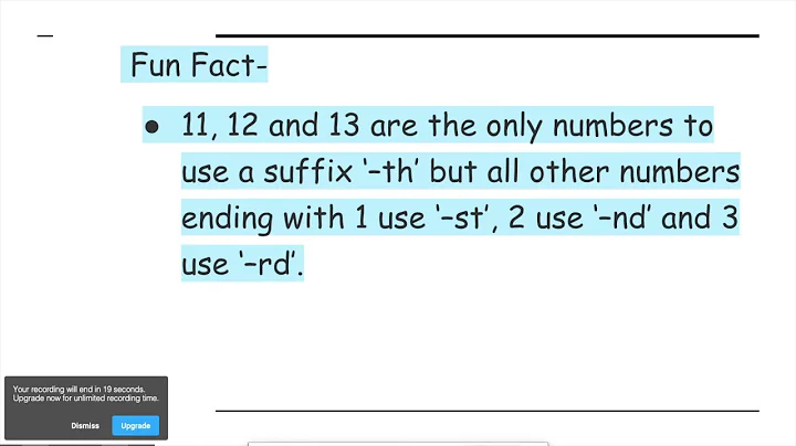 Ordinal Numbers
