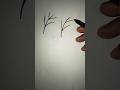Flowers leaf drawing #art #new #shorts #drawing