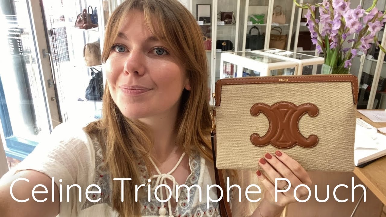 Celine Triomphe Small Strap Pouch Review 