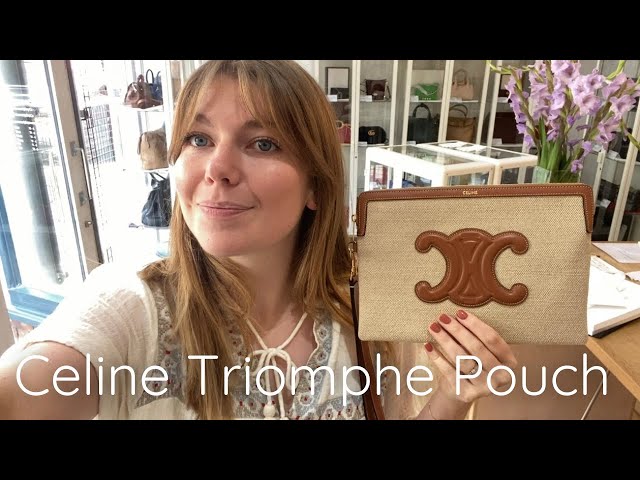 celine triomphe phone pouch