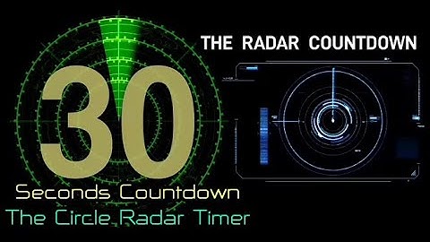 30 Seconds Countdown (The Double Circle Radar Timer) With sounds of BBC Countdown effect Version