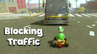 I broke Mario Kart World by Blocking Traffic