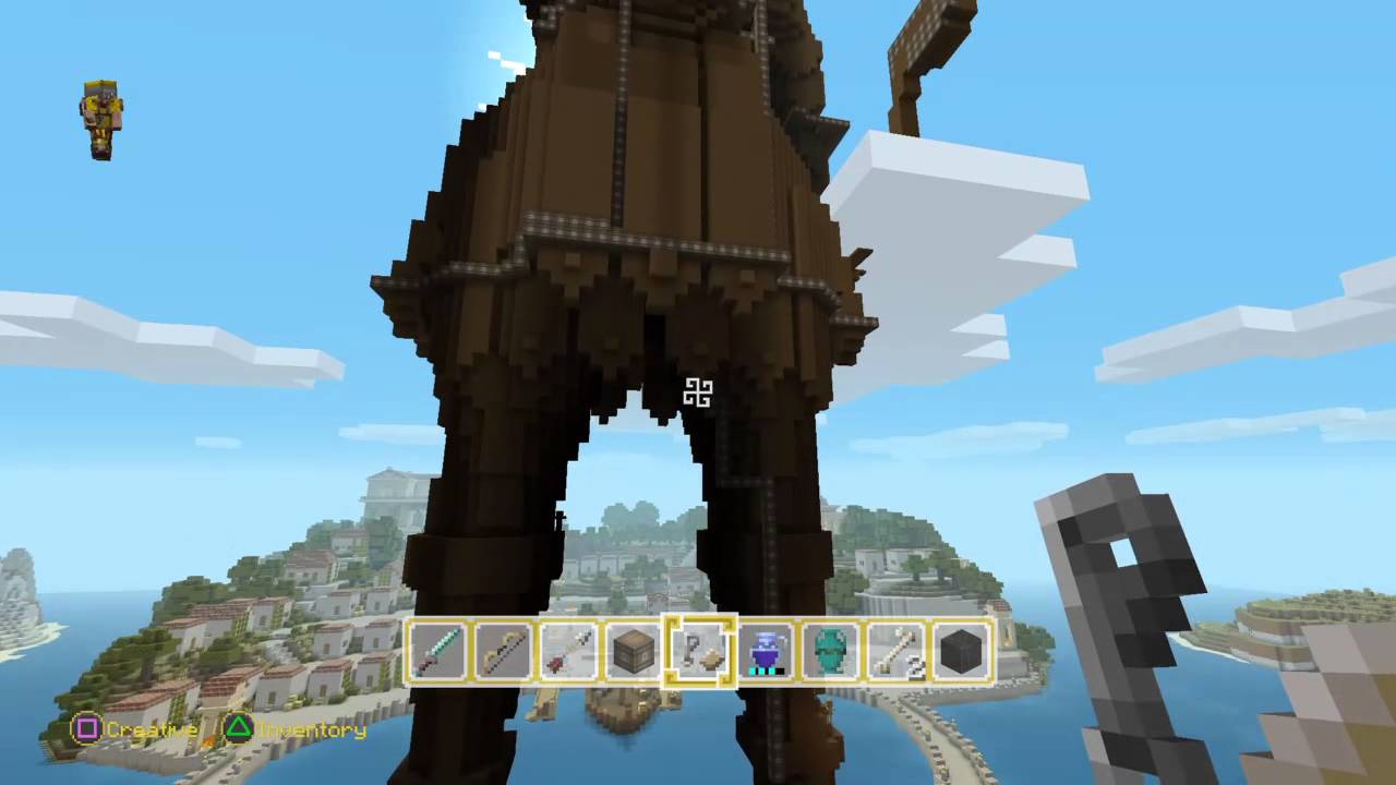 Minecraft: PlayStation®4 Edition Exploding Greek Statue - YouTube