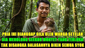 VIRAL !! PEMUDA MISKIN DIANGGAP GILA SETELAH MENOLONG MONYET TERLUKA , BALASANYA BIKIN WARGA GEGER