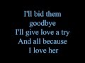 Because I love her - lyrics