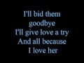 Because I love her - lyrics