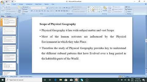 2 Field nature & Scope of physical geography