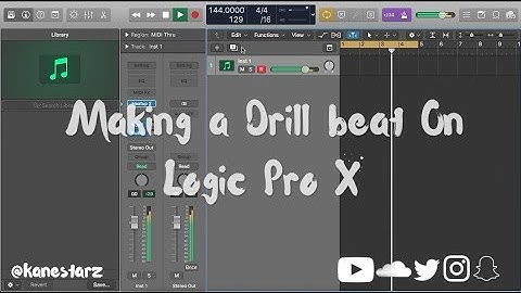 Making A Drill Beat On Logic Pro X