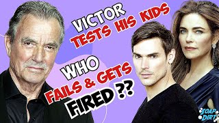 Young and the Restless: Victor Tests Adam and Victoria - Who Fails & Gets Fired? #yr #cbs
