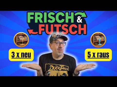 Frisch & Futsch April: 3 Neuheiten, 5 Spiele fliegen raus