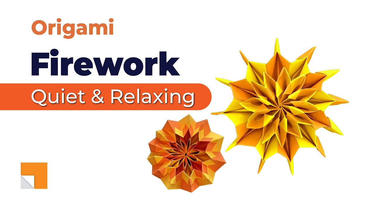 Origami Firework 🎇 | Quiet & Mindful Paper Folding