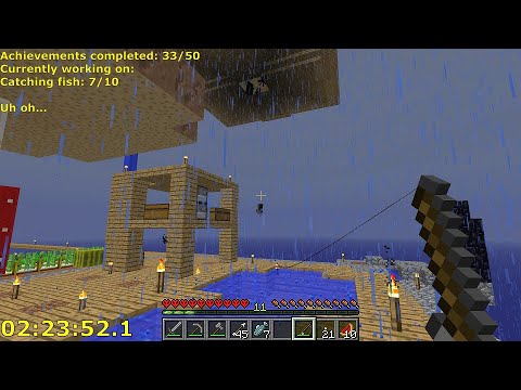 Minecraft Skyblock All Achievements Speedrun in 2h59 - Timelapse (Hardcore, Including Bloopers!)