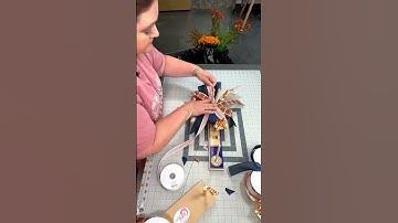 How to Make a 4 Ribbon Multi-Ribbon Bow With Wired Ribbon for Wreath or Decor #shorts
