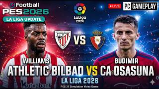 Athletic Bilbao vs Osasuna  | Pes 21 Video Game Simulation
