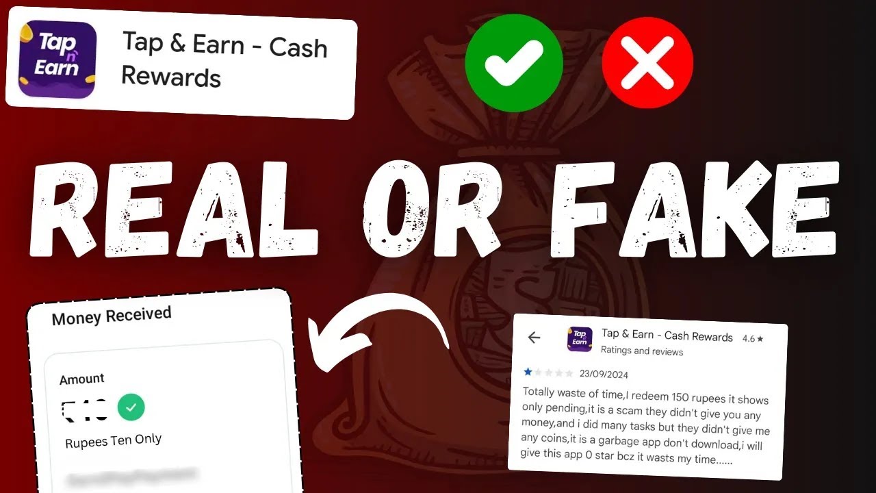 Tap and Earn app Real or Fake Tap and Earn