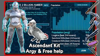 Free Ambers PvP Server for Ark Mobile - Ascendant Kit & Argy (Admin Base Tour later)