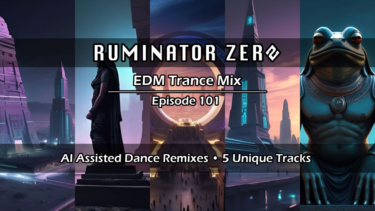 EDM Trance Mix Episode 101 • AI Assisted Dance Music by Ruminator Zero